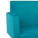 Kit 2 Poltronas Decorativas Nina Pé Palito Suede Azul Turquesa