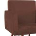 Kit 2 Poltronas Decorativas Nina Pé Palito Suede Marrom
