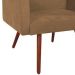 Kit 2 Poltronas Decorativas Nina Pé Palito Suede Rato