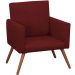Kit 2 Poltronas Decorativas Nina Pé Palito Suede Vinho