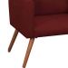 Kit 2 Poltronas Decorativas Nina Pé Palito Suede Vinho