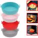 Kit 4 Formas de Silicone para AirFryer 20 cm Cores Sortidas Cores Sortidas