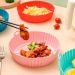 Kit 4 Formas de Silicone para AirFryer 20 cm Cores Sortidas Cores Sortidas