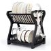 Kit Escorredor de Louças de Plástico e 4 Formas de Air Fryer