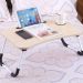 Mesa Dobrável p/ Notebook c/ Suporte p/ Tablet e Copo Cores Sortidas