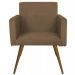 Poltrona Decorativa Nina Pé Palito Suede Rato