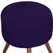 Puff Decorativo Milão Pé Palito Suede Azul Marinho