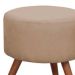 Puff Decorativo Milão Pé Palito Suede Bege