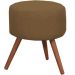 Puff Decorativo Milão Pé Palito Suede Rato
