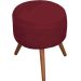 Puff Decorativo Milão Pé Palito Suede Vinho