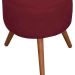 Puff Decorativo Milão Pé Palito Suede Vinho