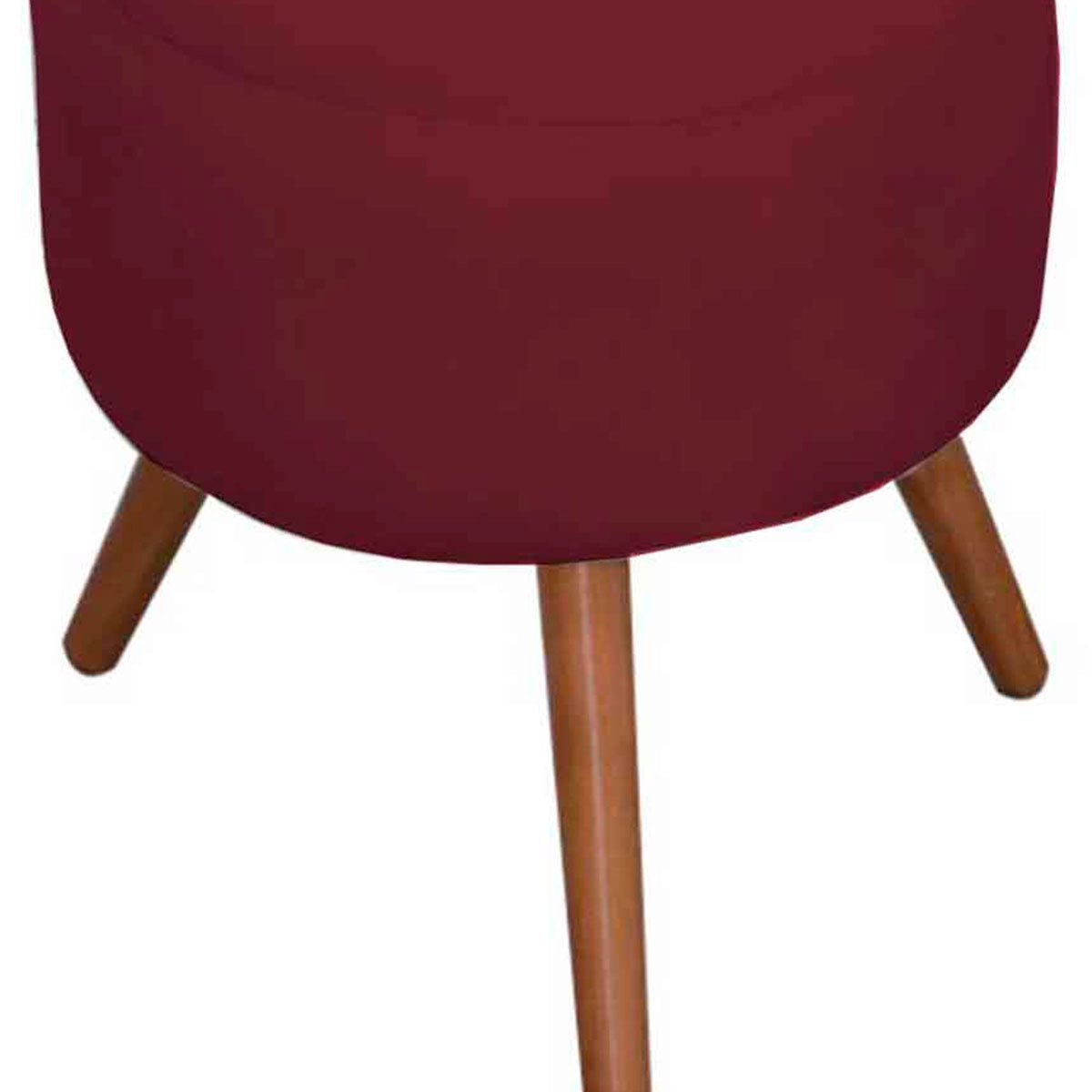 Puff Decorativo Milão Pé Palito Suede Vinho