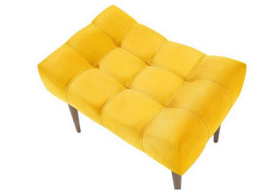 Puff Requinte Casa Chick Pés Palito Animale Amarelo