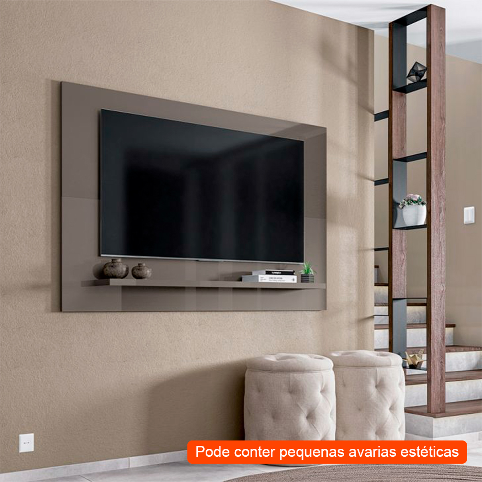 [OUTLET] Painel para TV até 60 Polegadas Safira Cinza