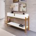 Aparador 2 Gavetas 50524 130cm Branco Cedro DCASA