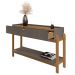 Aparador 2 Gavetas 50524 130cm Cinza Perola Cedro DCASA