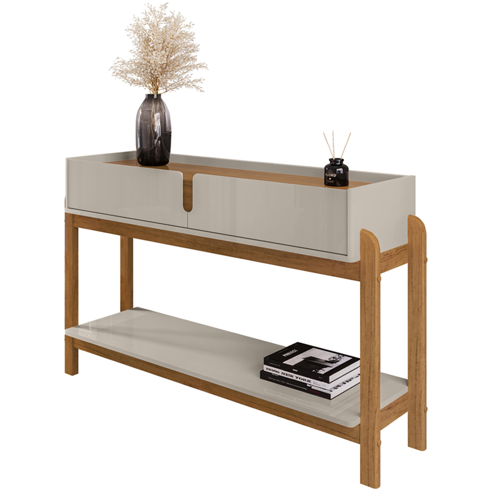 Aparador 2 Gavetas 50524 130cm Off White Cedro DCASA