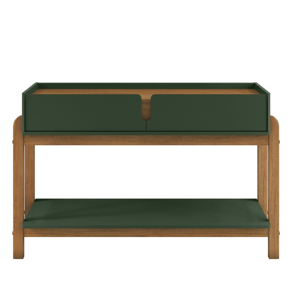 Aparador 2 Gavetas 50524 130cm Verde Oliva Cedro DCASA