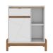 Aparador Bar 50526 Pes Madeira Maciça 81cm Branco Cedro DCASA