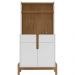 Aparador Cantinho Cafe 50525 2 Portas 81cm Branco Cedro DCASA
