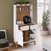Aparador Cantinho Cafe 50525 2 Portas 81cm Branco Cedro DCASA