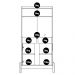 Aparador Cantinho Cafe 50525 2 Portas 81cm Off White Cedro DCASA
