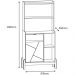 Aparador Cantinho Cafe 50527 1 Porta 81cm Off White Cedro DCASA