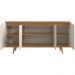 Balcao Buffet 50454 Pes Madeira 160cm Off White Cedro DCASA