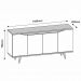 Balcao Buffet 50454 Pes Madeira 160cm Off White Cedro DCASA