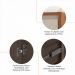 Balcao Buffet 50523 3 Portas 160cm Cedro Off White DCASA