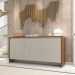 Balcao Buffet 50523 3 Portas 160cm Cedro Off White DCASA
