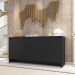 Balcao Buffet 50523 3 Portas 160cm Preto DCASA