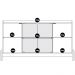 Balcao Buffet 50528 Porta De Vidro 168cm Branco Cedro DCASA