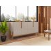 Bancada Aparador Ares Off White/Cedro com 4 Portas