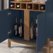 Barzinho Com 2 Portas e Adega Para Sala de Jantar 50522 Azul Cobalto Cedro DCASA