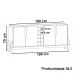Buffet 190cm Adega 050520 E Cristaleira 4 Portas 50519 Cinza Perola Cedro DCASA