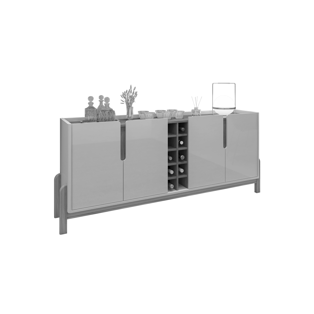 Buffet Adega Ranger Azul Cobalto Cedro