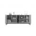 Buffet Adega Ranger Azul Cobalto Cedro