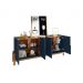 Buffet Adega Ranger Azul Cobalto Cedro