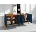 Buffet Adega Ranger Azul Cobalto Cedro