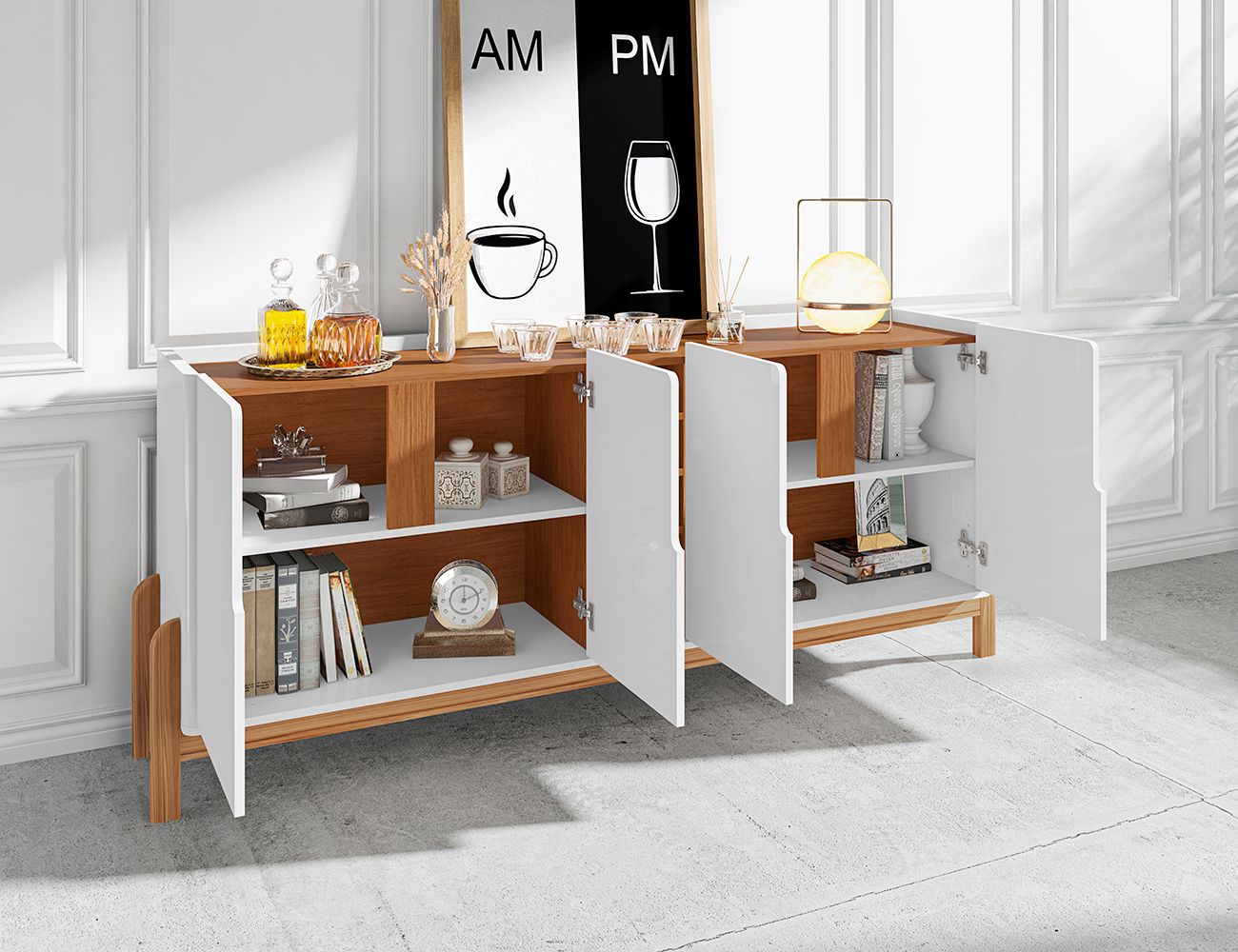 Buffet Adega Ranger Branco Cedro