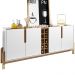 Buffet Aparador 190cm Com Adega 050520 Branco Cedro DCASA