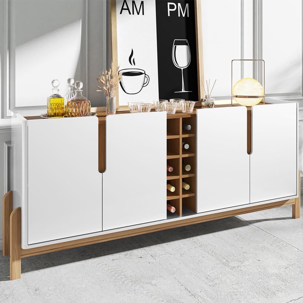 Buffet Aparador 190cm Com Adega 050520 Branco Cedro DCASA