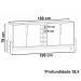 Buffet Aparador 190cm Com Adega 050520 Branco Cedro DCASA