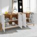 Buffet Aparador 190cm Com Adega 050520 Branco Cedro DCASA