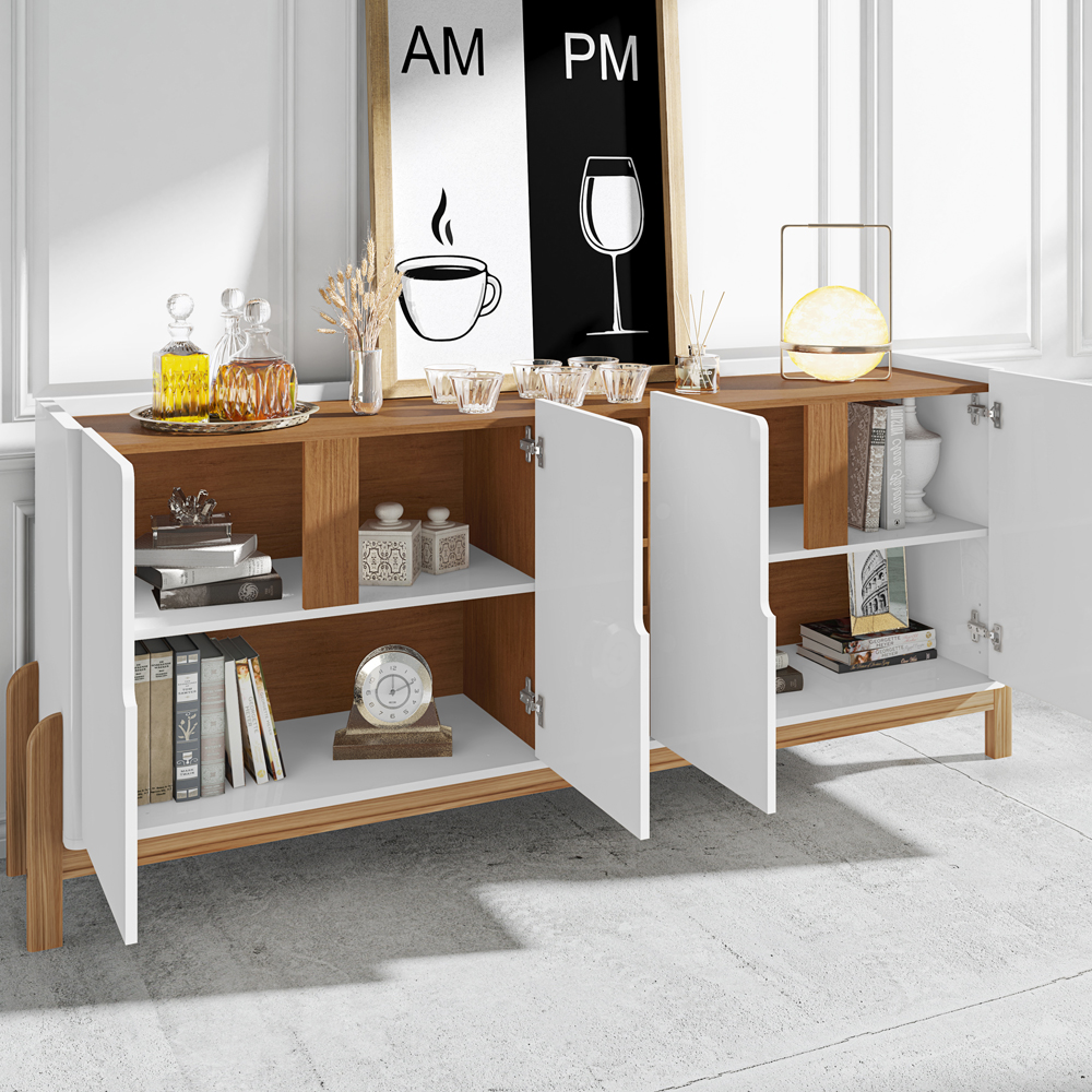 Buffet Aparador 190cm Com Adega 050520 Branco Cedro DCASA