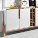 Buffet Aparador 190cm Com Adega 050520 Branco Cedro DCASA