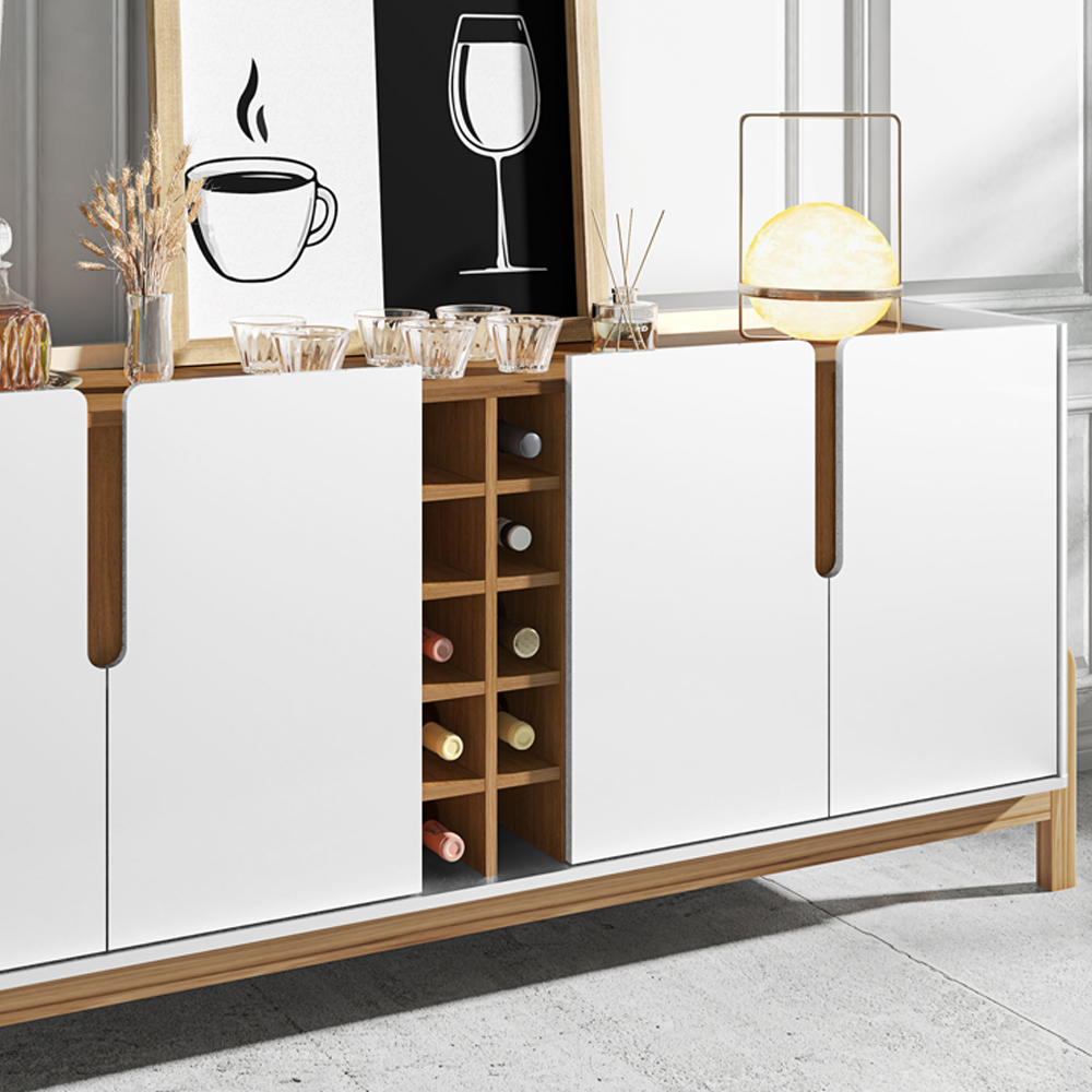 Buffet Aparador 190cm Com Adega 050520 Branco Cedro DCASA