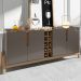 Buffet Aparador 190cm Com Adega 050520 Cinza Perola Cedro DCASA
