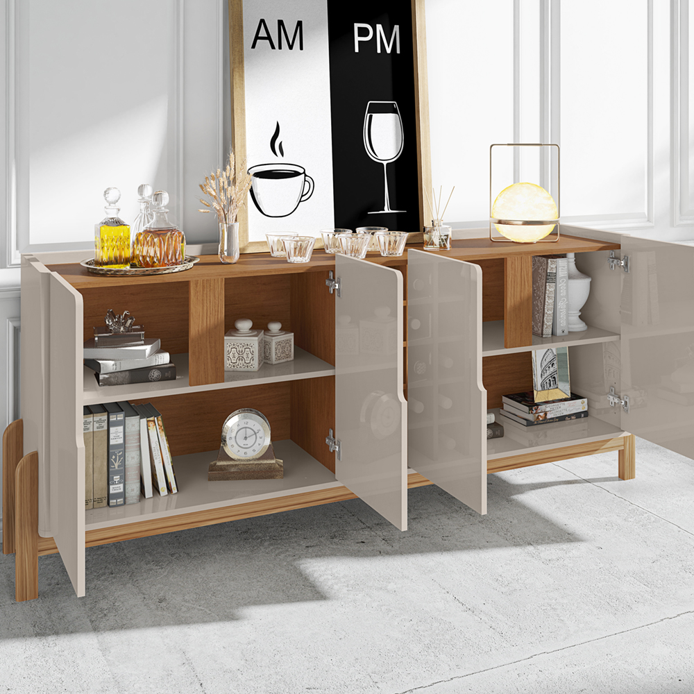 Buffet Aparador 190cm Com Adega 050520 Off White Cedro DCASA